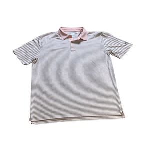 Callaway Shirt Extra Large Pink Mens Striped Stretch Golf Polo Short Sleeve